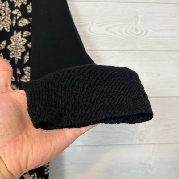 J. JILL FLORAL SUNFLOWER CARDIGAN SWEATER LONG SLEEVE BLACK CREAM SIZE 4X - Picture 2 of 8